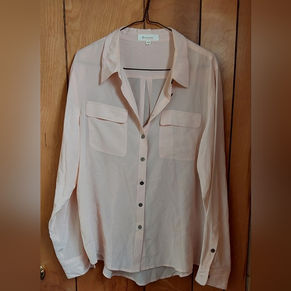 Vince Camuto Light Pink Button-Down Shirt - Picture 1 of 3